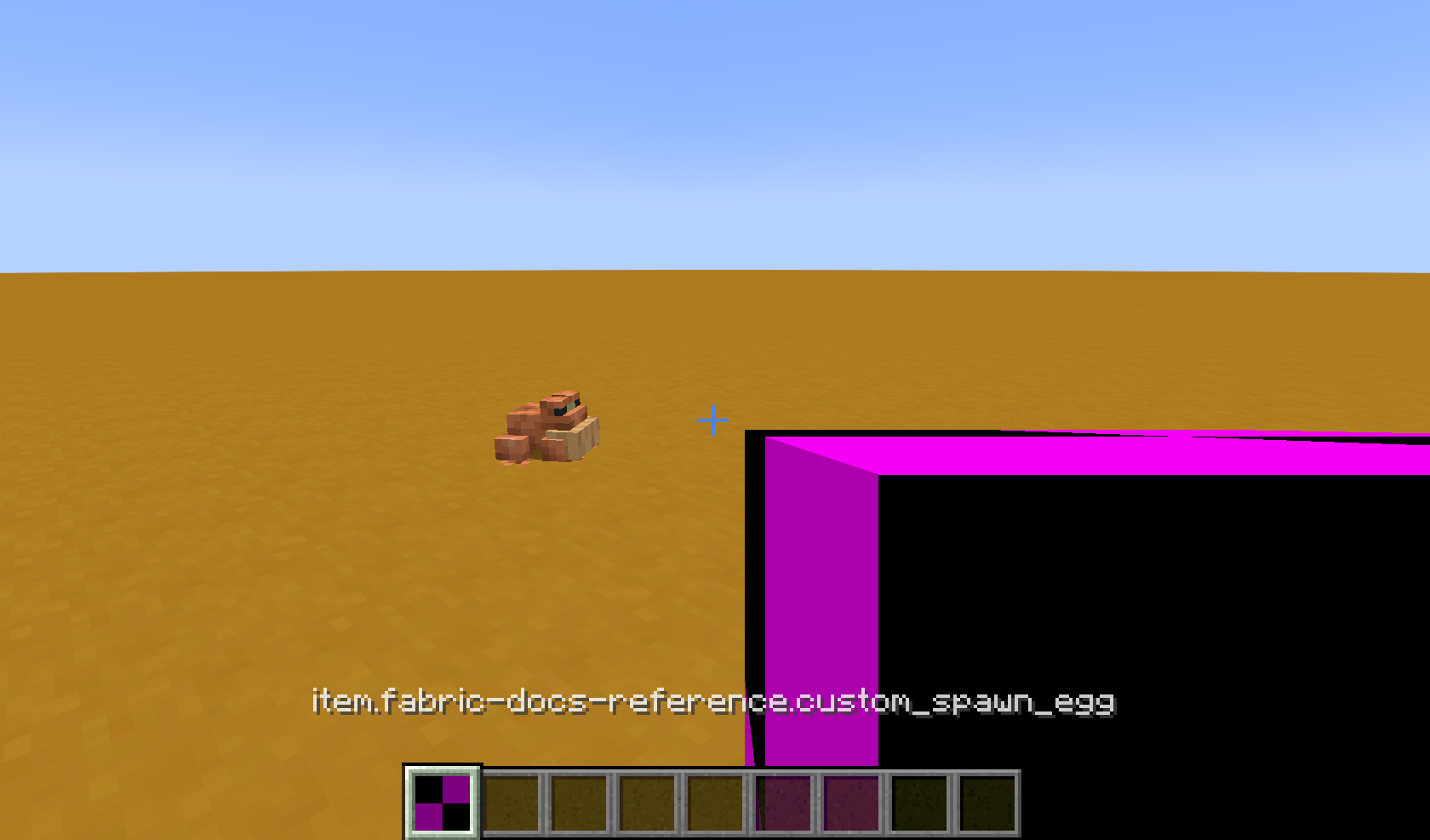 Spawn egg item without texture